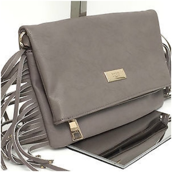 BCBG Paris Fringe Leather Bag - Picture 8 of 8